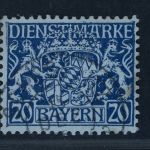 Bayern Dienstmarken Michel Nummer 28 I PLF gestempelt geprüft