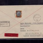Generalgouvernement EF R Einschreiben Warszawa / Warschau nach Stuttgart 1940