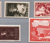 Saargebiet Michel Nummer 344 - 350 postfrisch