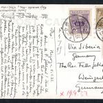 Ansichtskarte Japan - über Sibirien nach Weingarten 1932