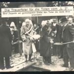 Ansichtskarte Trauerfeier f. die Toten Marineluftschiff L2 , Graf Zeppelin 1913