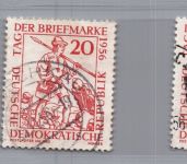 DDR Michel Nummer 544 II, IV + VI Plattenfehler gestempelt