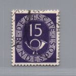 Bund Plattenfehler Michel Nr. 129 III gestempelt