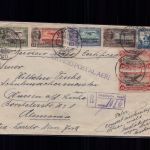 Mexiko Einschreiben / Luftpost Brief Pachuc über New York nach Deutschland 1932