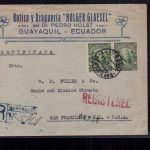 Ecuador Einschreiben / Luftpost Brief Guayaquil nach San Francisco USA 1927