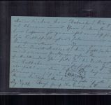 Ganzsache Chile Via Magellanes 1908 + Nachgebühr nach Hanau