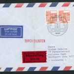 Berlin Ersttagsbrief Michel Nummer 677 Burgen und Schlösser waagerechtes Paar