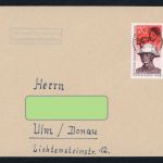 DDR Michel Nummer 662 Einzelfrankatur , Halle - Ulm