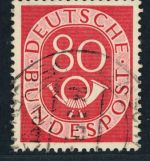 Bund Plattenfehler Posthorn Michel Nr. 137 VIII gestempelt