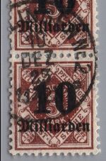 Württemberg Michel Nummer 183 2er-Block gestempelt geprüft