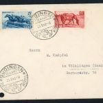 Saar FDC MiNr. 265 + 266 Sonderstempel Güdingen