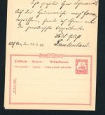 Dt. Kolonien Neu-Guinea Ganzsache P11 Friedrichs - Wilhelmshafen n. Gent Belgien