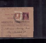 Argentinien Ganzsache + ZuFr + Esperanto - Buenos Aires n. Lille Frankreich 1932