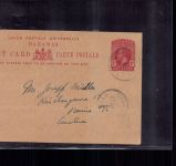 Bahamas - Ganzsache 1872 Nassau nach Wien Österreich