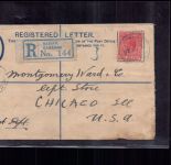 Bahamas - Einschreiben 1926 Nassau nach Chicago USA