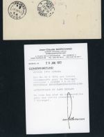 Schweiz Block Nummer 14 auf Sonderbeleg Lunaba 1951 , geprüft