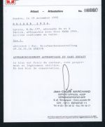 Schweiz Block 1 auf Einschreiben Naba Zürich FDC mit Attest