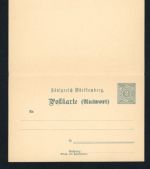 Württemberg Ganzsache P42I ungebraucht