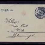 Dt. Reich Germania Ganzsache Strassburg 1906