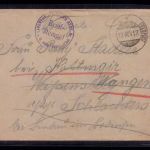 Feldpost Brief Landwehr Infanterie 11. Kompanie 1917