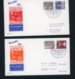 Berlin Sonderbelge Luftpost Luposta mit Lochung 1962