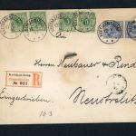Deutsche Kolonien Dt. Südwestafrika MiFr Einschreiben Keetmanshoop 1897 , Siegel