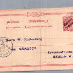 Deutsche Auslandspostämter Marokko Gansache n. Berlin