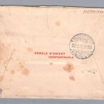 Dt. Auslandspostämer Türkei MeFr. Einschreiben Konstaninopel 1911 nach Frankfurt