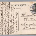 Dt. Kolonien Togo Ansichtskarte Fächer Banane Lome 1909 n. Augsburg