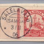 Deutsche Kolonien Samoa Michel Nr. 9 gestempelt Salelavalu