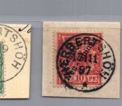 Deutsche Kolonien Neu-Guinea Lot aus Michel Nr. 1 / 5 gestempelt