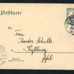 Ganzsachen Kamerun Bibundi 1907 nach Kyllburg
