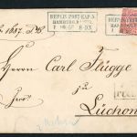 Norddeutscher Bund Einzelfrankatur Berlin n. Lüchow 1868