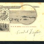 Dt. Kolonien Südwestafrika Ansichtskarte l. Station im Wehsand Feldpost n. Fürth