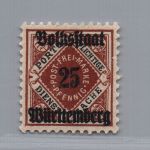 Württemberg Dienstmarken Michel Nr. 141 postfrisch