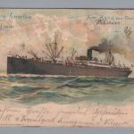 Ansichtkarte An Bord des Dampfers Schiffspost 1905 nach Bahrendorf