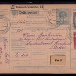 Österreich Mehrfachfrankatur Paketkarte Breitenau - Konstantinopel 1916