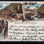 Ansichtskarte Österreich Gruss vom Kesselfall Alpenhaus 1896 nach Oppeln