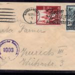 Brief All. Besetzung Österreich - Zensur - Baden Wien nach Zürich 1948