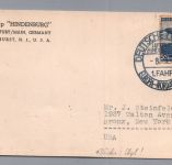 LZ 129 Zeppelin Beleg Europa - Nordamerika USA n. New York 1936