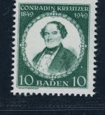 Alliierte Besetzung Franz. Zone Baden Nummer 53 postfrisch
