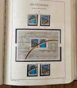 Bund BRD Jahrgänge 1982 - 1996 postfrisch + gestempelt in Klemmbinder