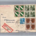 Einschreiben Alliierte Besetzung Franz. Zone Waldshut nach Burladingen 1948