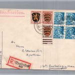Einschreiben Alliierte Besetzung Franz. Zone Waldshut nach Burladingen 1948