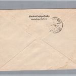 Einschreiben Alliierte Besetzung Franz. Zone Waldshut nach Burladingen 1948