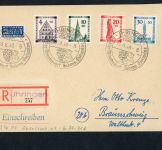 All. Besetzung Franz. Zone Baden Mi.Nr. 38 - 41 Satzbrief Einschreiben Ihringen
