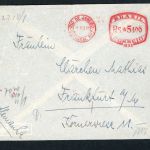 Brasilien Beleg Rio Maschinenstempel 1941 nach Frankfurt - Zensur
