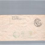 USA Zeppelin Beleg Graf Zeppelin Akron - Friedrichshafen nach Geislingen 1933