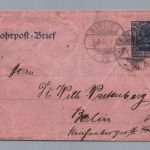 Rohrpost Brief Berlin Reichspost 1905