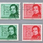 DDR Michel Nummer 541 + 542 postfrisch + gestempelt